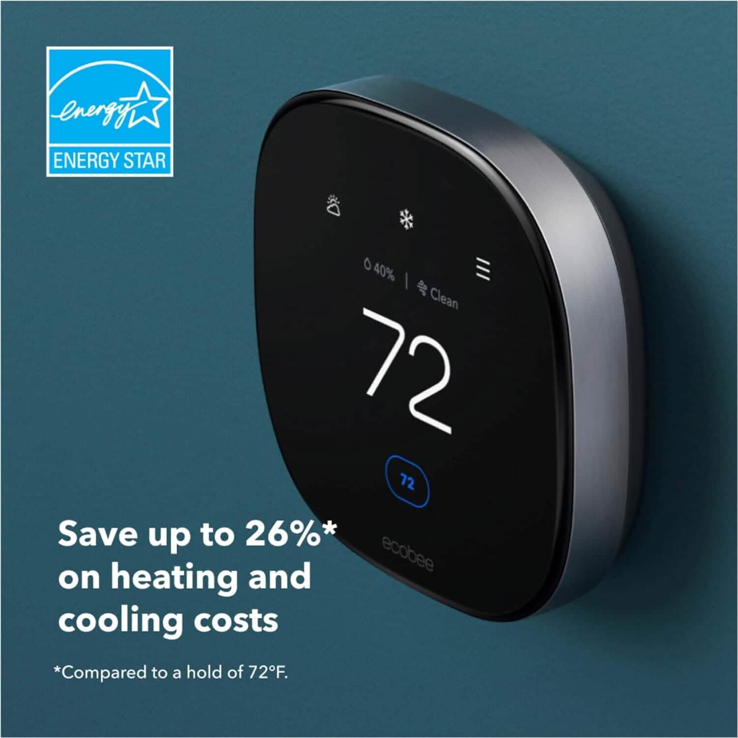 ecobee New Smart Thermostat Premium with Smart Sensor and Air Quality Monitor  (Refurbished) DailySale