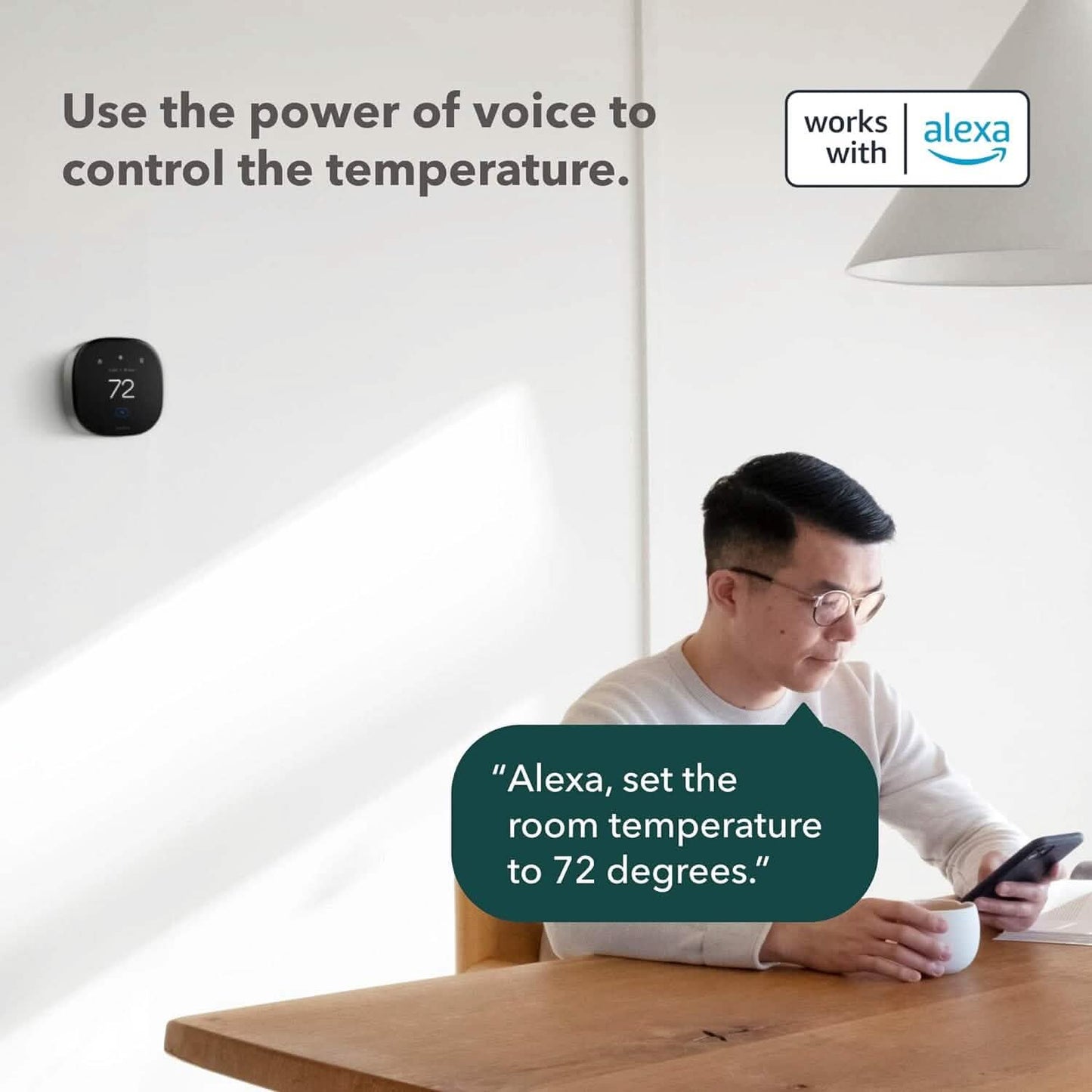 ecobee New Smart Thermostat Premium with Smart Sensor and Air Quality Monitor  (Refurbished) DailySale