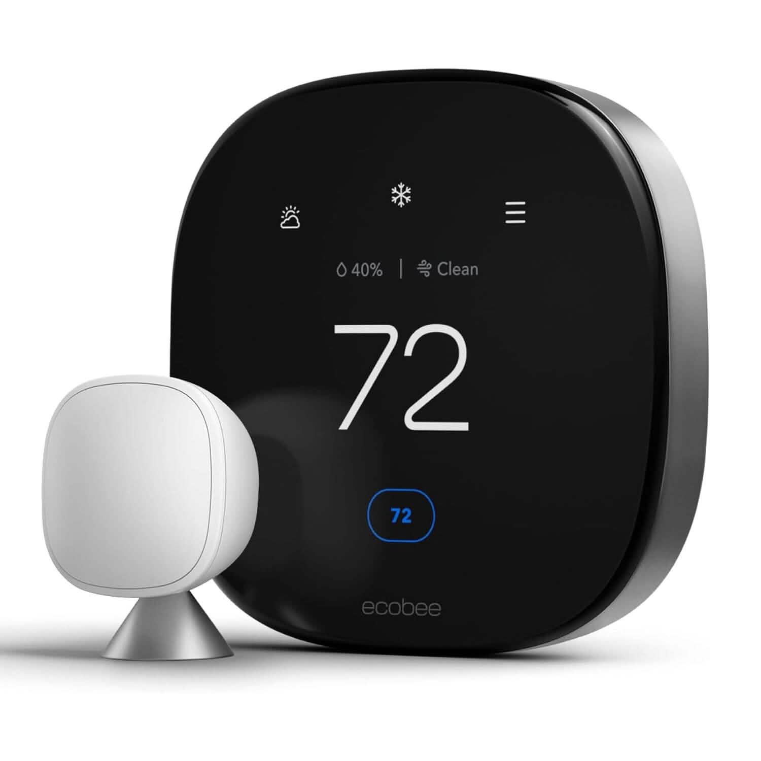 ecobee New Smart Thermostat Premium with Smart Sensor and Air Quality Monitor  (Refurbished) DailySale