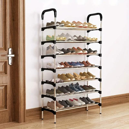 7-Tier Iron Shoe Rack – Space-Saving, Floor-Standing DailySale