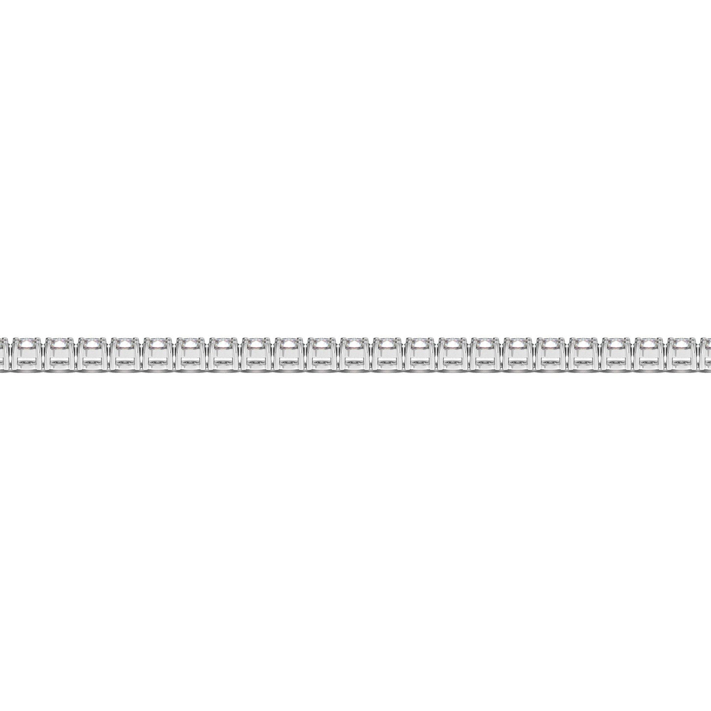 Lab Grown Round Diamond Tennis Bracelet in 14k White Gold (3 cctw F/G  VS2/SI1) Bids.com
