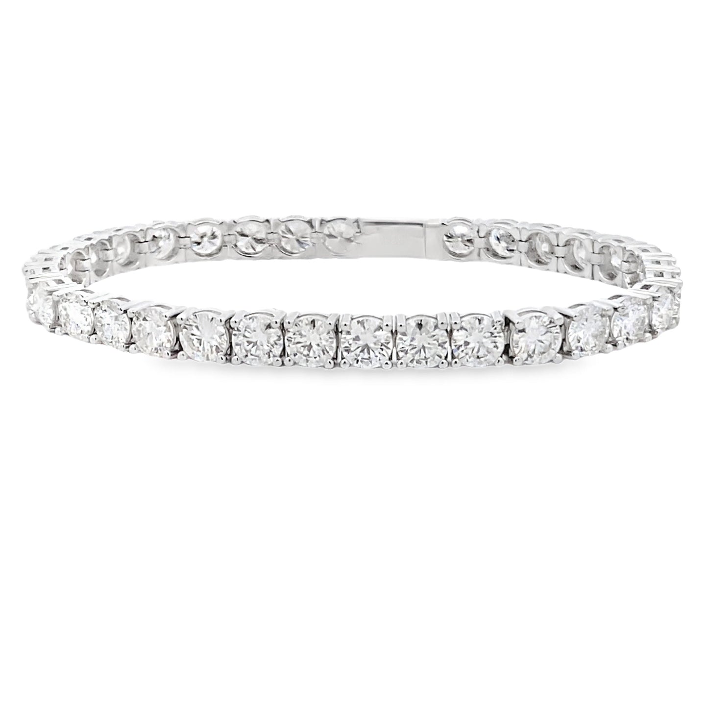 12.50ct Moissanite Tennis Bracelet Sterling Silver Bids.com
