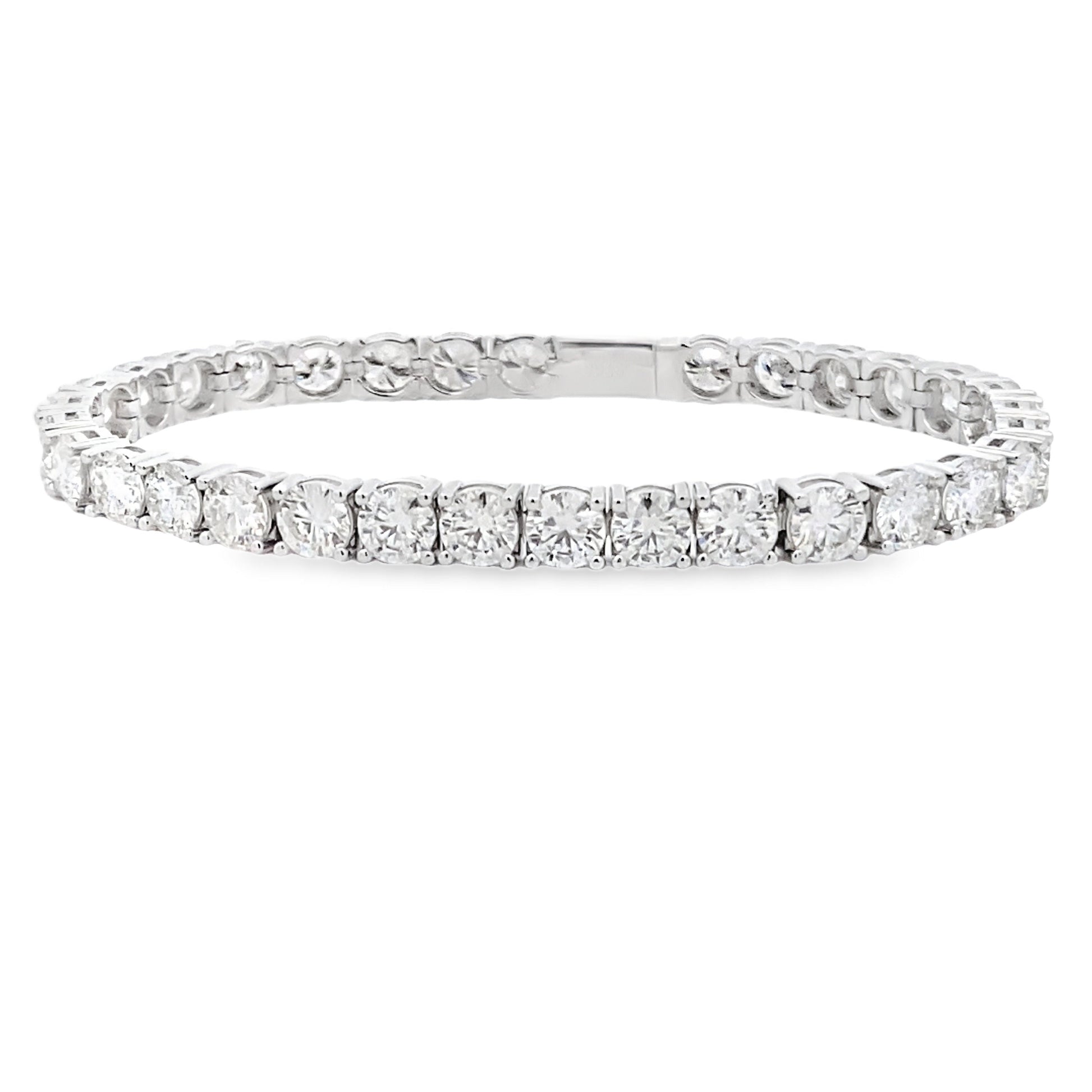 12.50ct Moissanite Tennis Bracelet Sterling Silver Bids.com