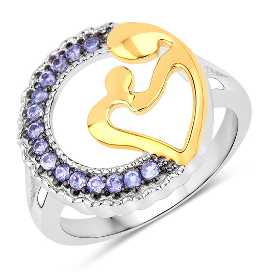0.28 Carat Genuine Tanzanite .925 Sterling Silver Ring Bids.com