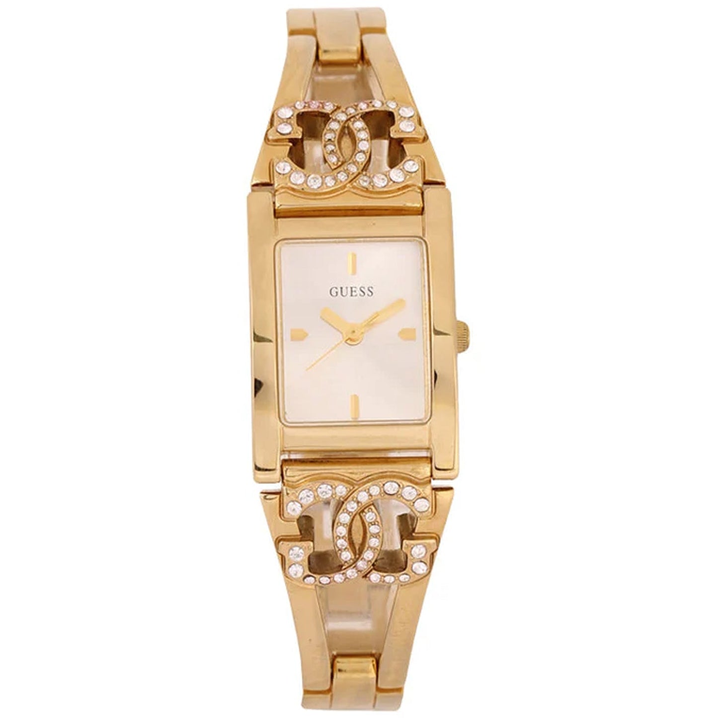 Guess Women's Swarovski Crystal Gold Showpiece Bids.com