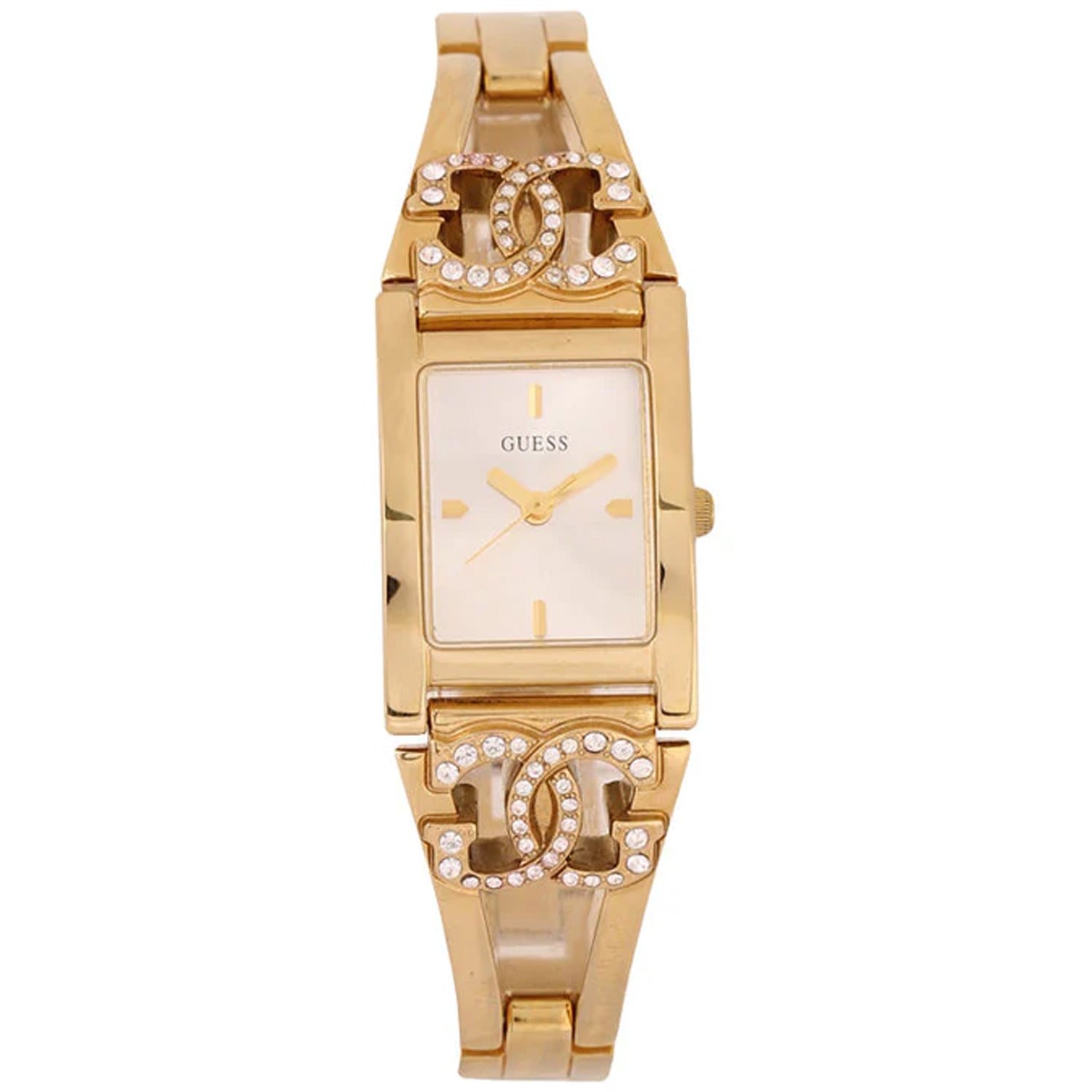 Guess Women's Swarovski Crystal Gold Showpiece Bids.com