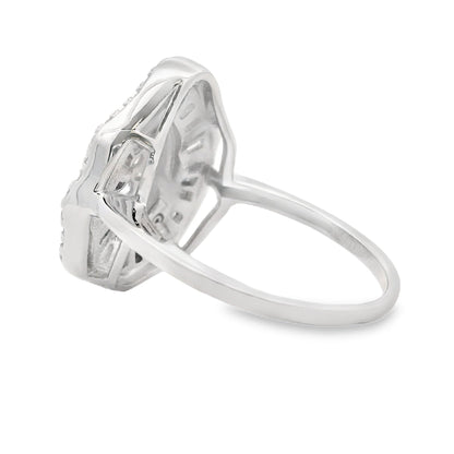 Genuine Cubic Zirconium Ring Sterling Silver Bids.com