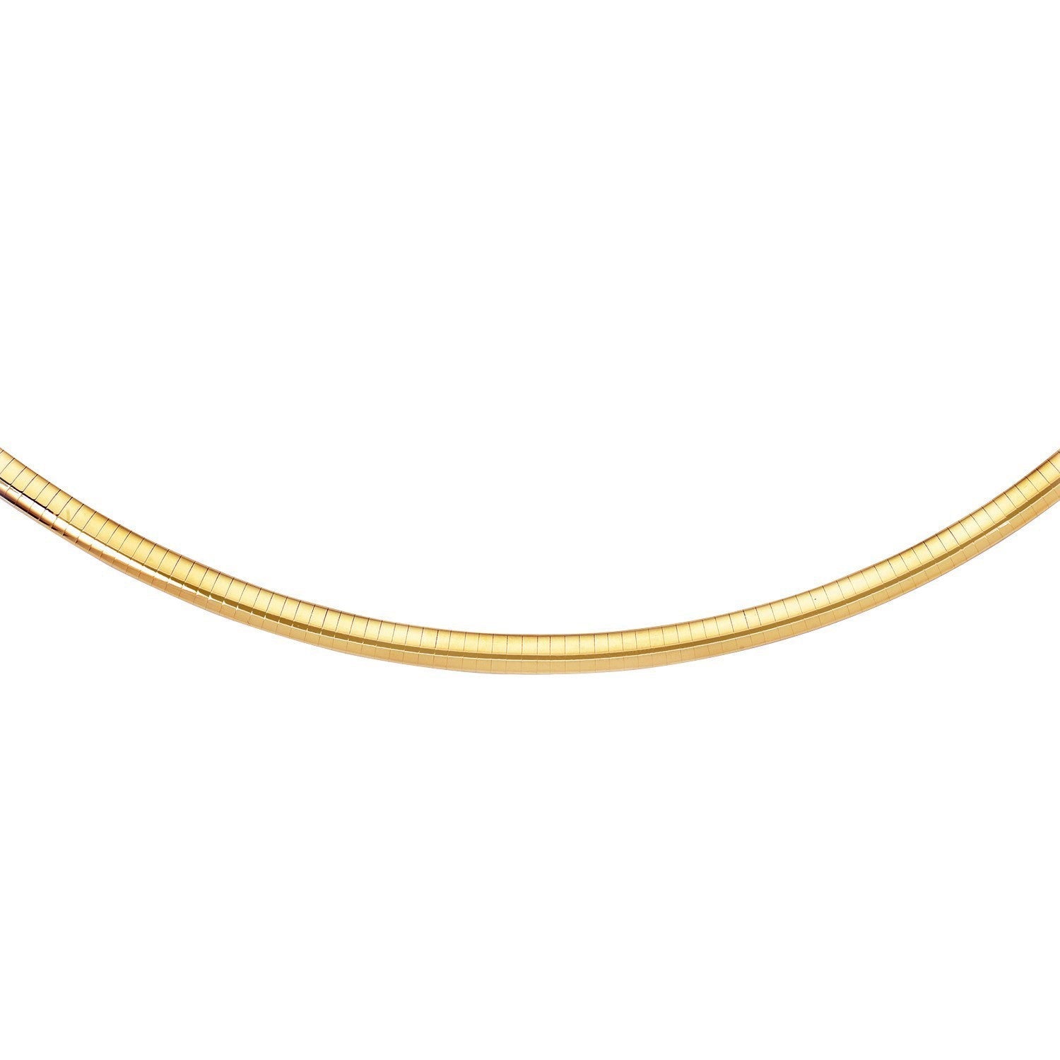 6.0 mm 14k Yellow Gold Classic Omega Bracelet Bids.com