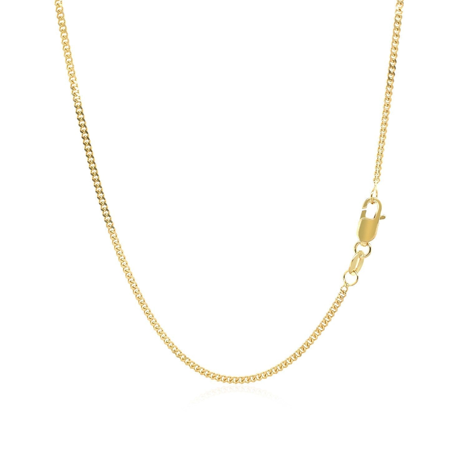 14k Yellow Gold Gourmette Chain 1.5mm Bids.com