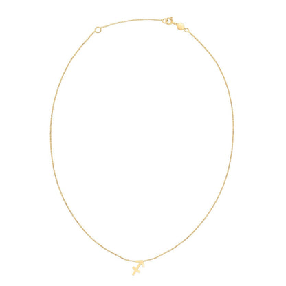 14K Yellow Gold Sagittarius Necklace Bids.com