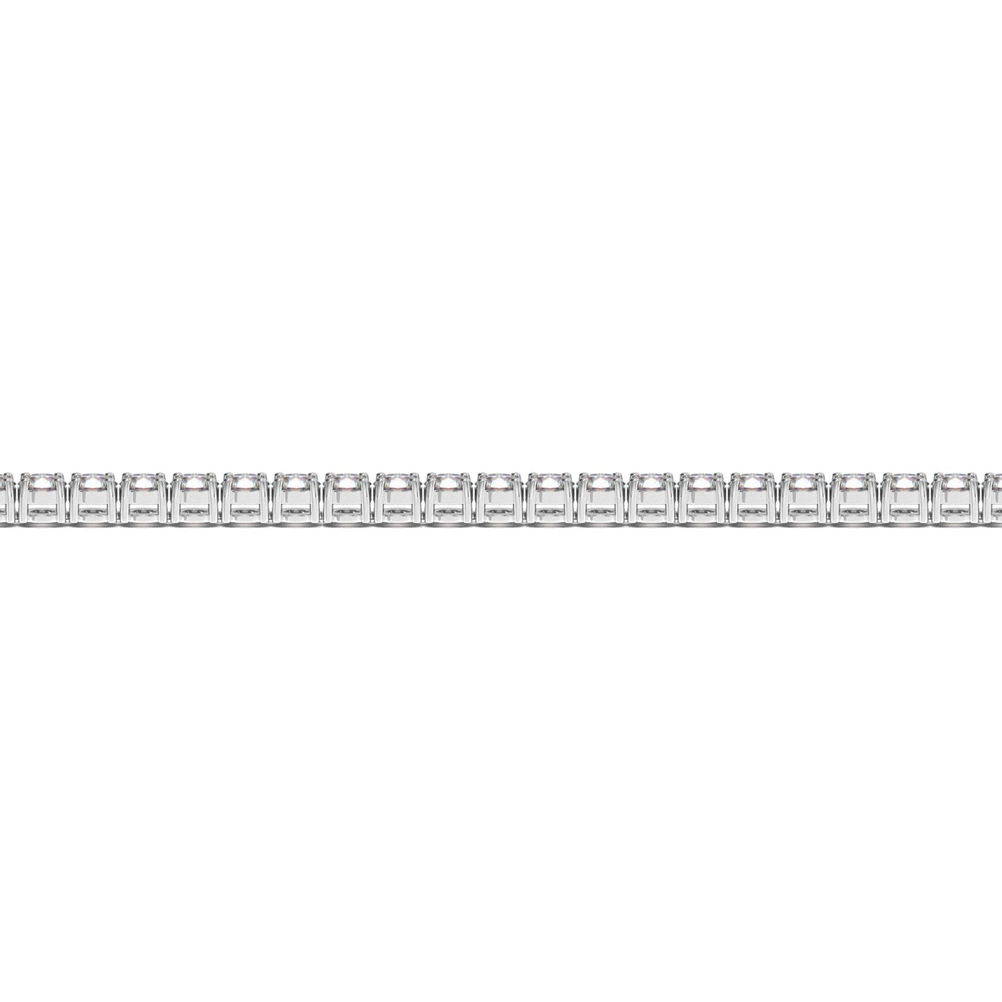 Lab Grown Round Diamond Tennis Bracelet in 14k White Gold (4 cctw F/G  VS2/SI1) Bids.com