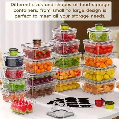 48-Piece Food Storage Container Set – Stackable, Microwave Safe, BPA Free DailySale
