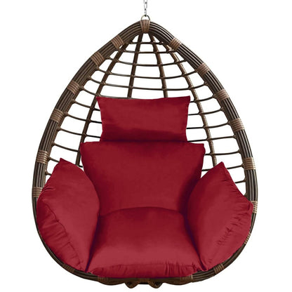 Egg Chair Hanging Basket Seat Cushion with Headrest DailySale