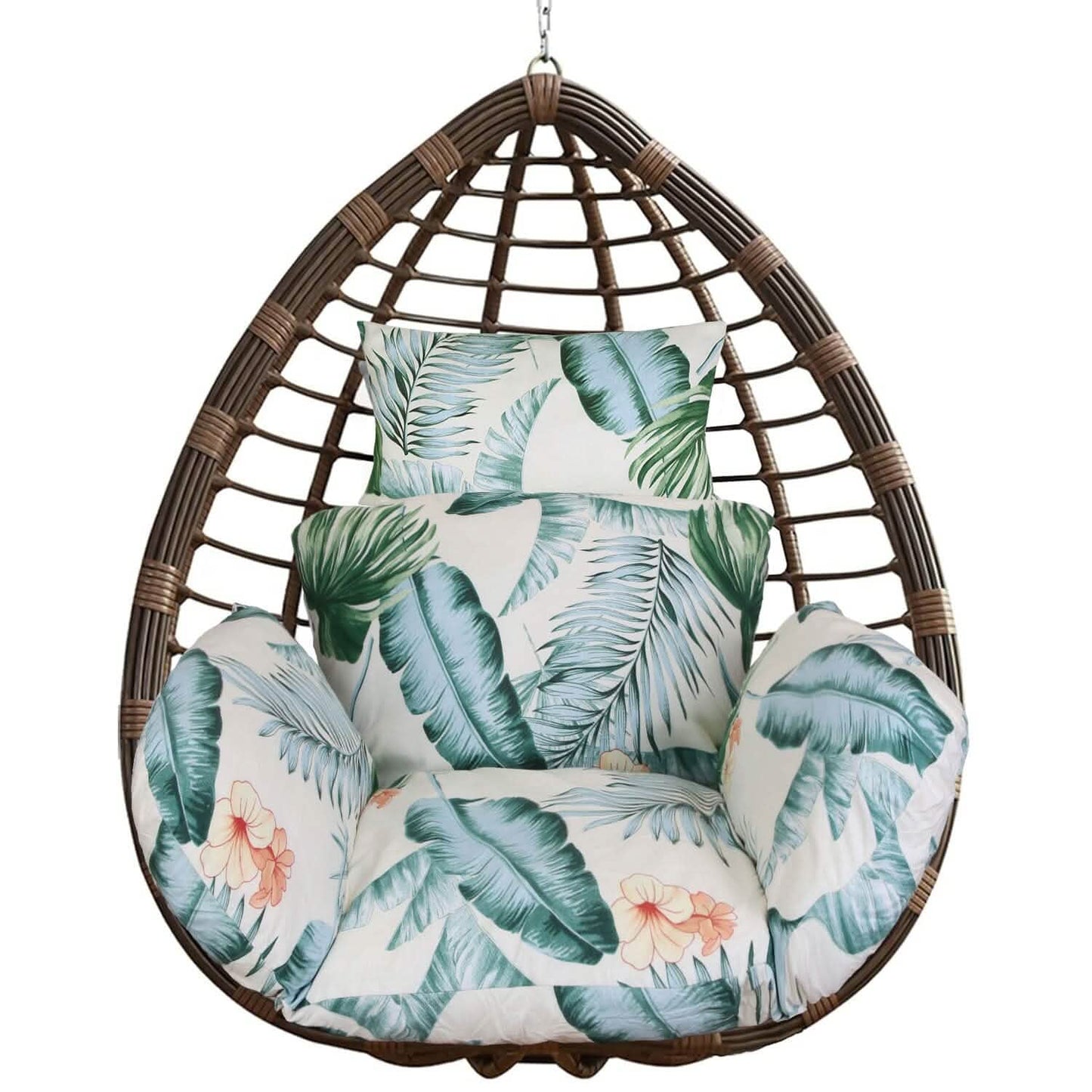Egg Chair Hanging Basket Seat Soft Cushion with Headrest DailySale