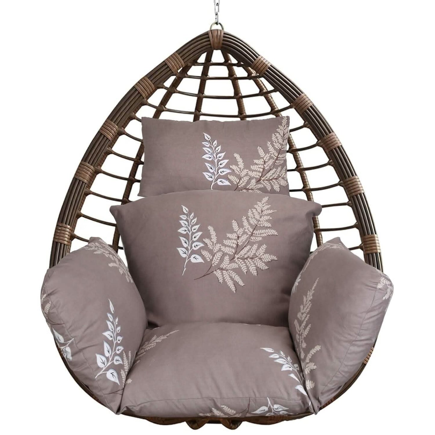 Egg Chair Hanging Basket Seat Soft Cushion with Headrest DailySale