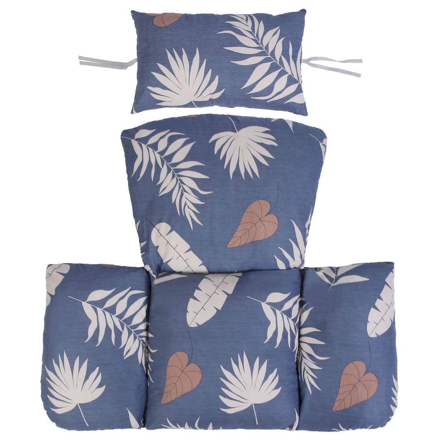 Egg Chair Hanging Basket Seat Soft Cushion with Headrest DailySale