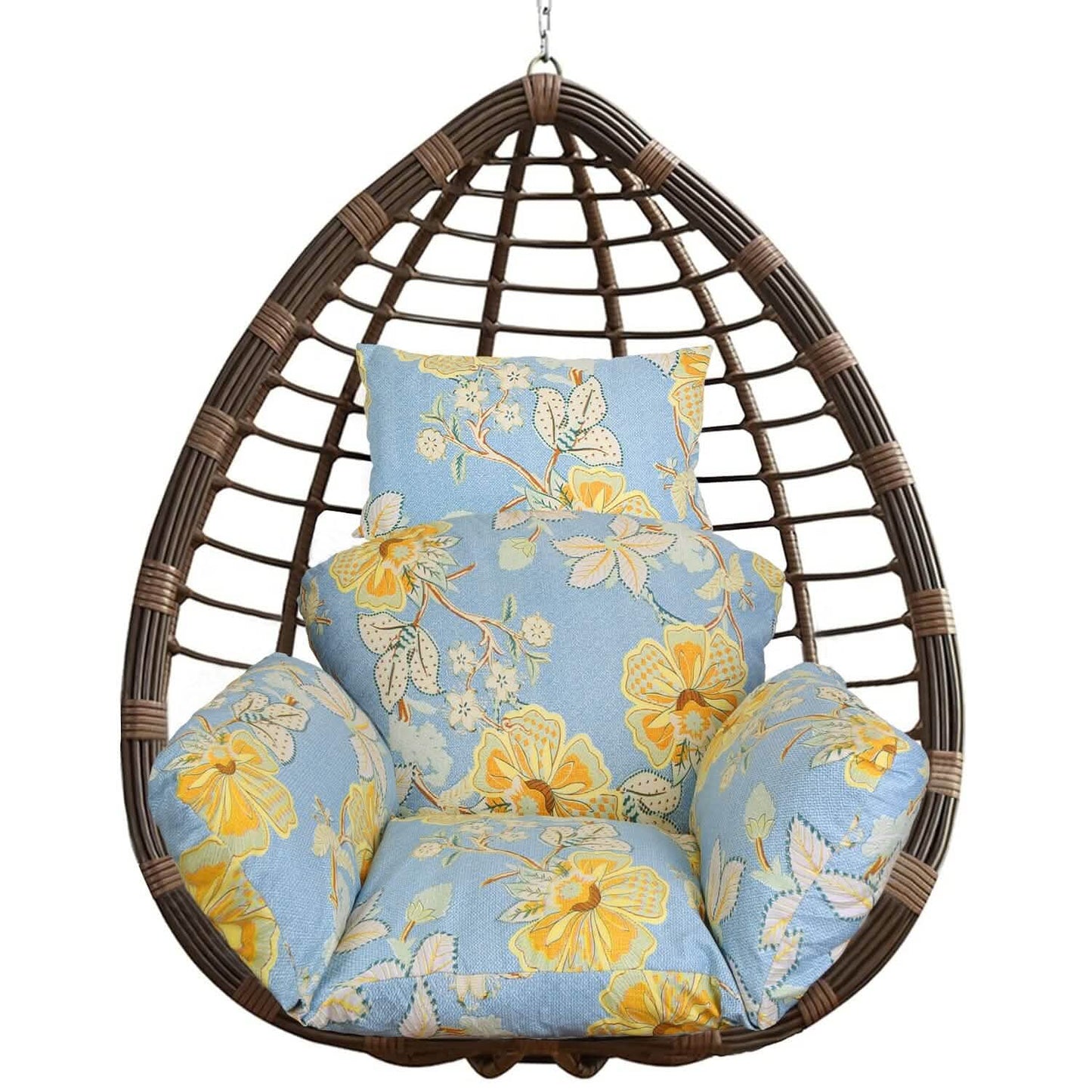 Egg Chair Hanging Basket Seat Soft Cushion with Headrest DailySale