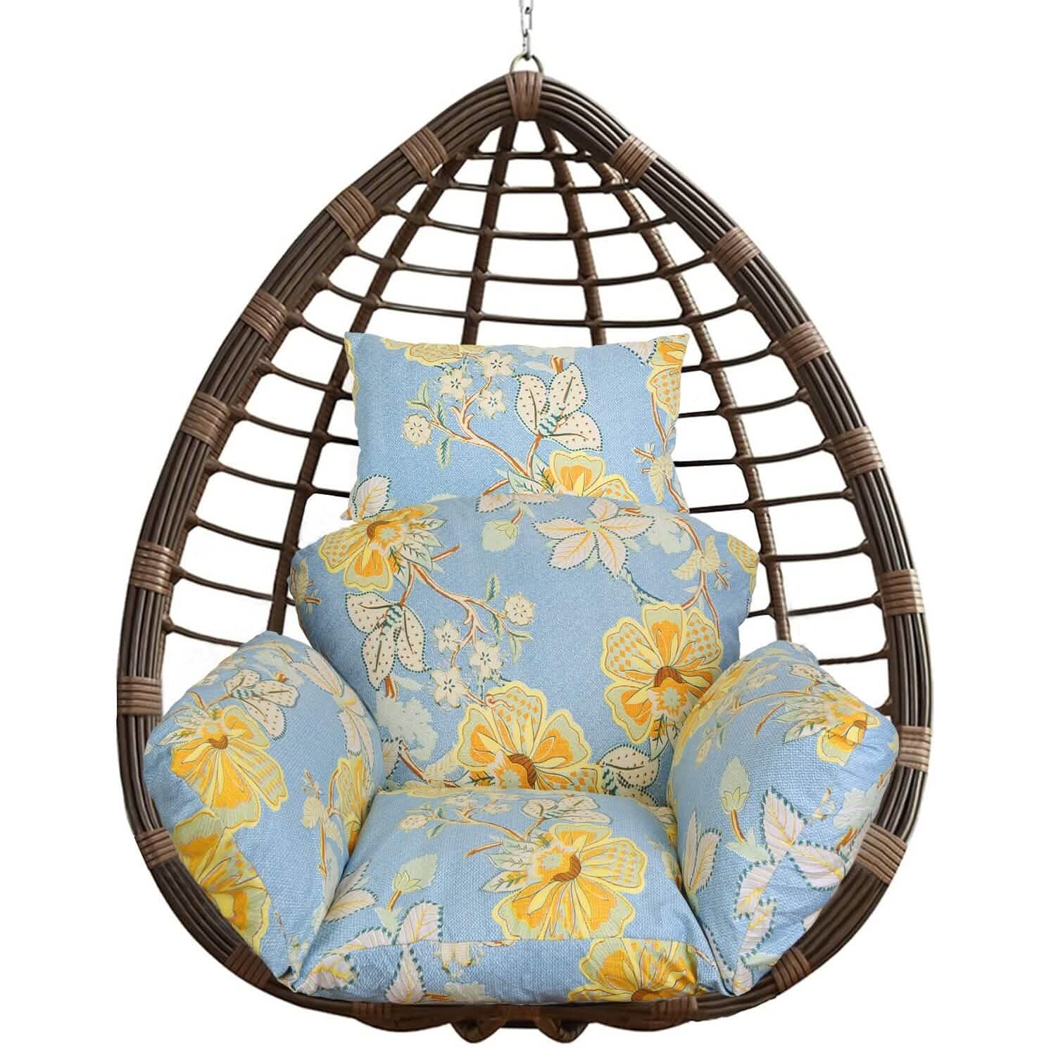 Egg Chair Hanging Basket Seat Soft Cushion with Headrest DailySale