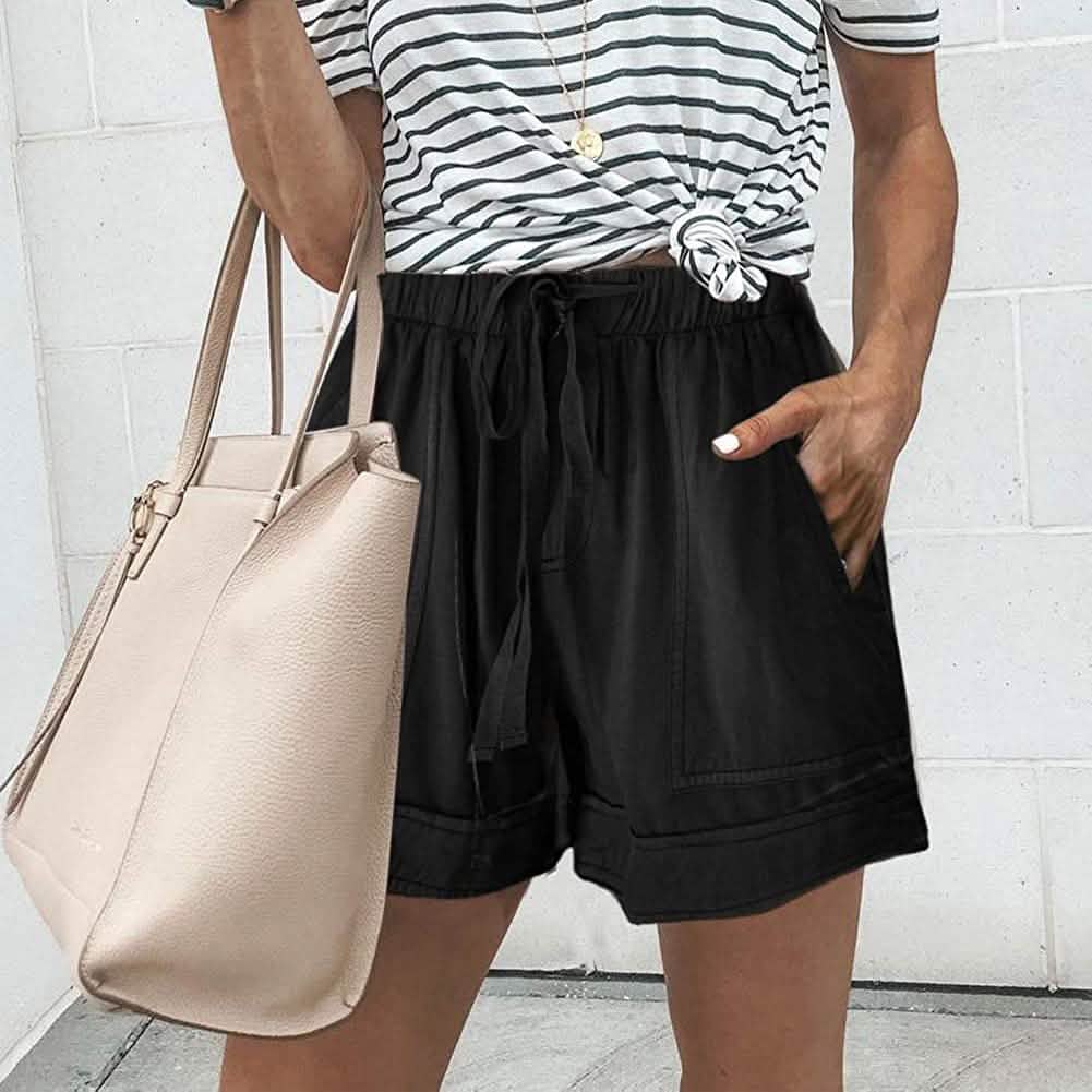 Elapsy Womens Casual Drawstring Elastic Waist Summer Shorts with Pockets DailySale