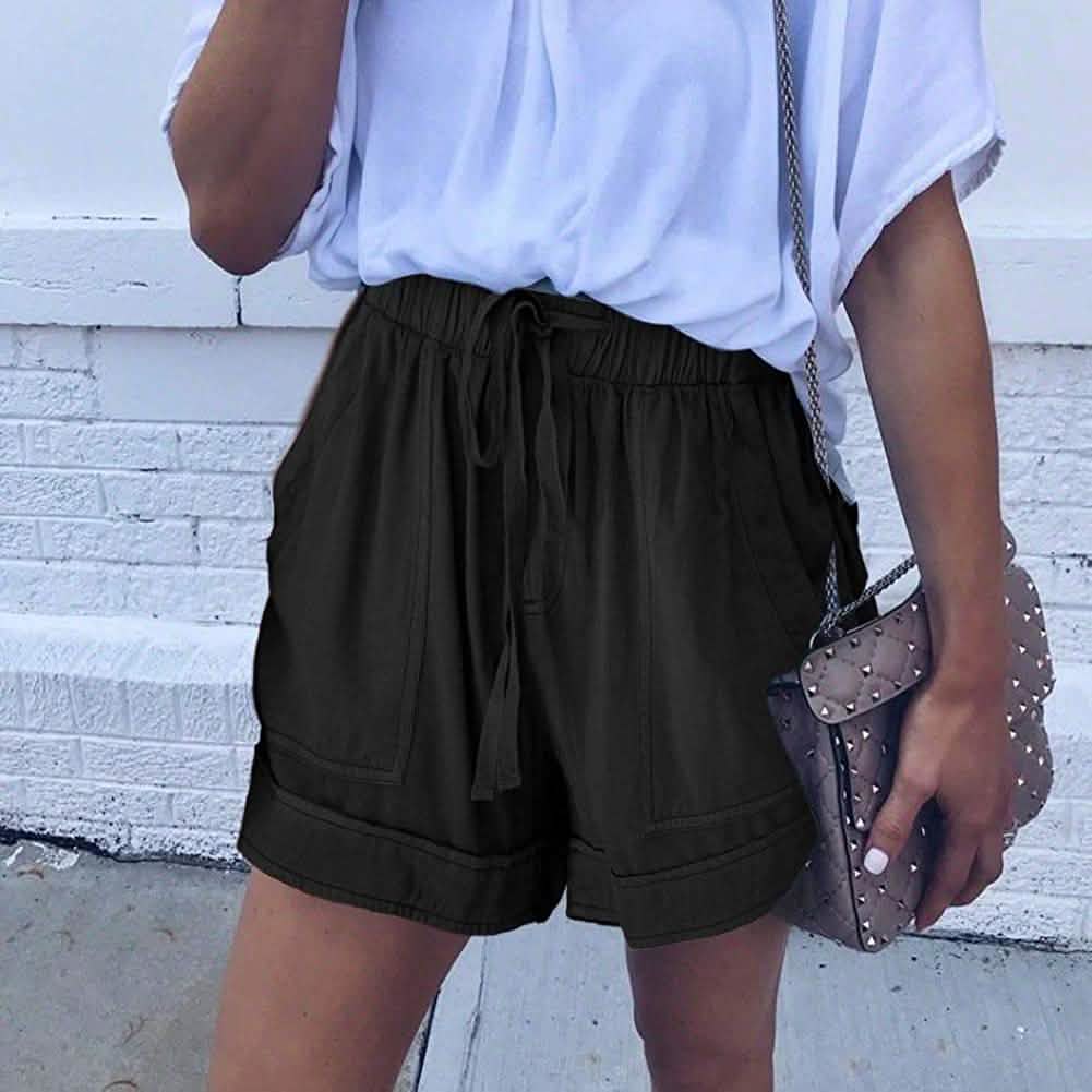 Elapsy Womens Casual Drawstring Elastic Waist Summer Shorts with Pockets DailySale