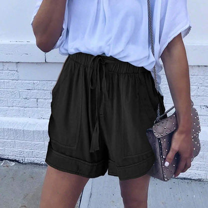 Elapsy Womens Casual Drawstring Elastic Waist Summer Shorts with Pockets DailySale
