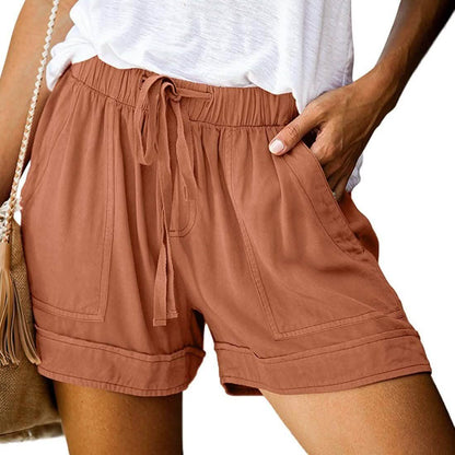 Elapsy Womens Casual Drawstring Elastic Waist Summer Shorts with Pockets DailySale