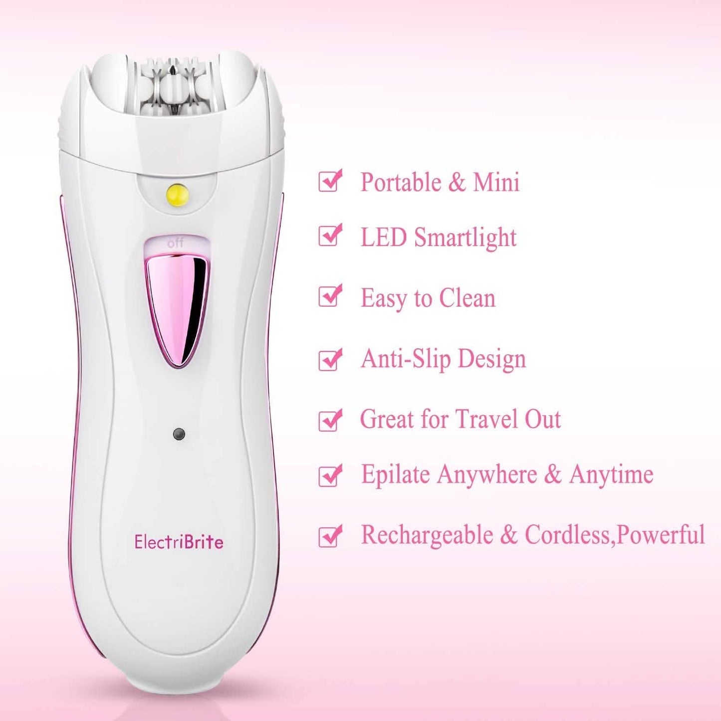 ElectriBrite Facial Hair Removal Epilators DailySale