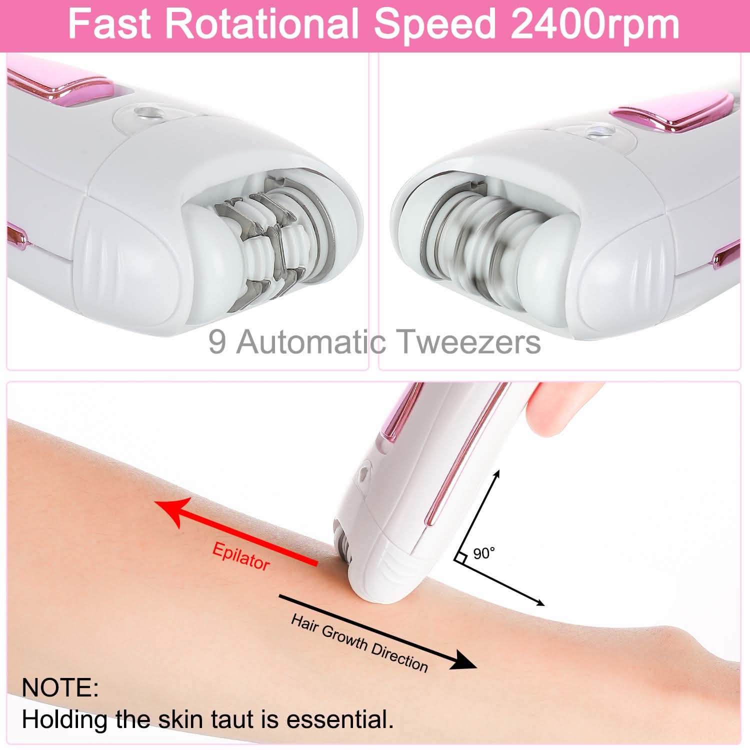 ElectriBrite Facial Hair Removal Epilators DailySale