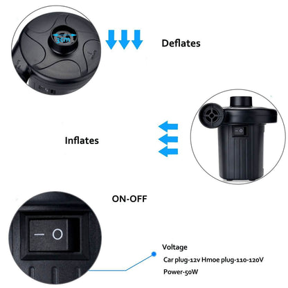 Electric Air Pump for Swimming Ring Inflatable Boat DailySale