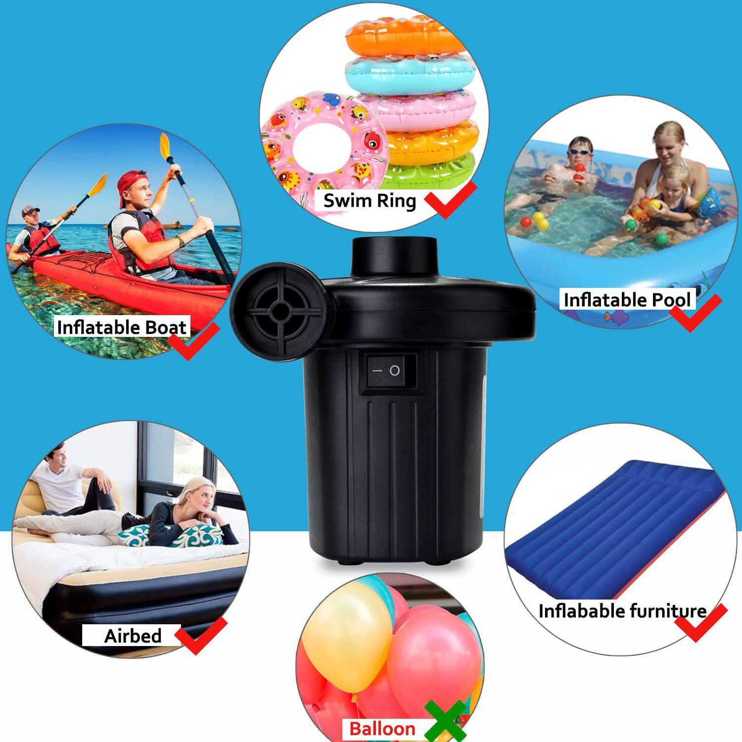 Electric Air Pump for Swimming Ring Inflatable Boat DailySale