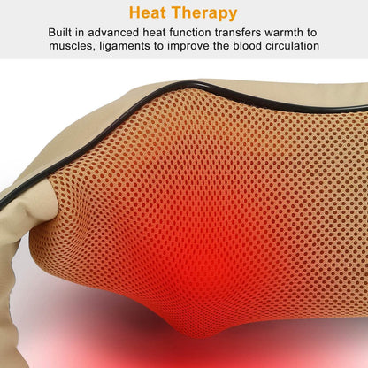 Electric Back Massage Cape with Heat Deep Tissue 3D Kneading Massage DailySale