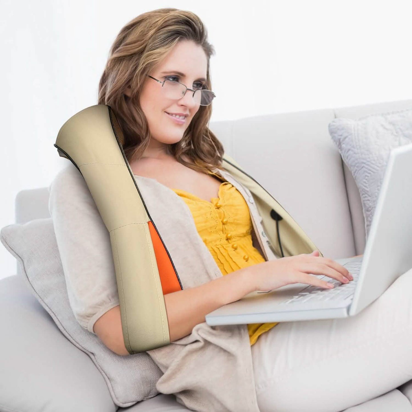 Electric Back Massage Cape with Heat Deep Tissue 3D Kneading Massage DailySale