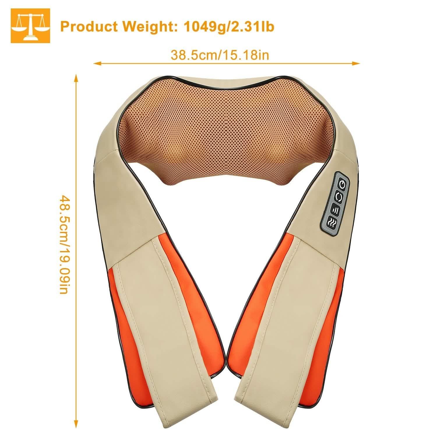 Electric Back Massage Cape with Heat Deep Tissue 3D Kneading Massage DailySale