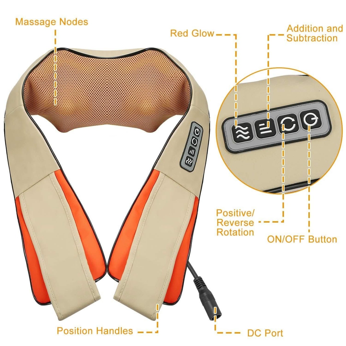 Electric Back Massage Cape with Heat Deep Tissue 3D Kneading Massage DailySale