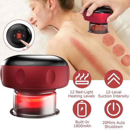 Electric Back Scraping Machine Vacuum Therapy Cupping Device DailySale