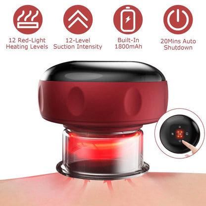 Electric Back Scraping Machine Vacuum Therapy Cupping Device DailySale