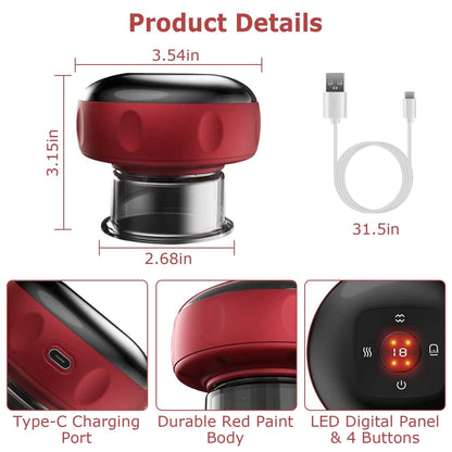 Electric Back Scraping Machine Vacuum Therapy Cupping Device DailySale