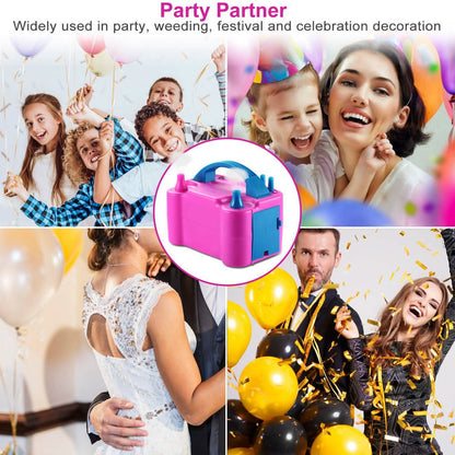 Electric Balloon Pump 600W Balloon Blower Inflator Dual Nozzle DailySale