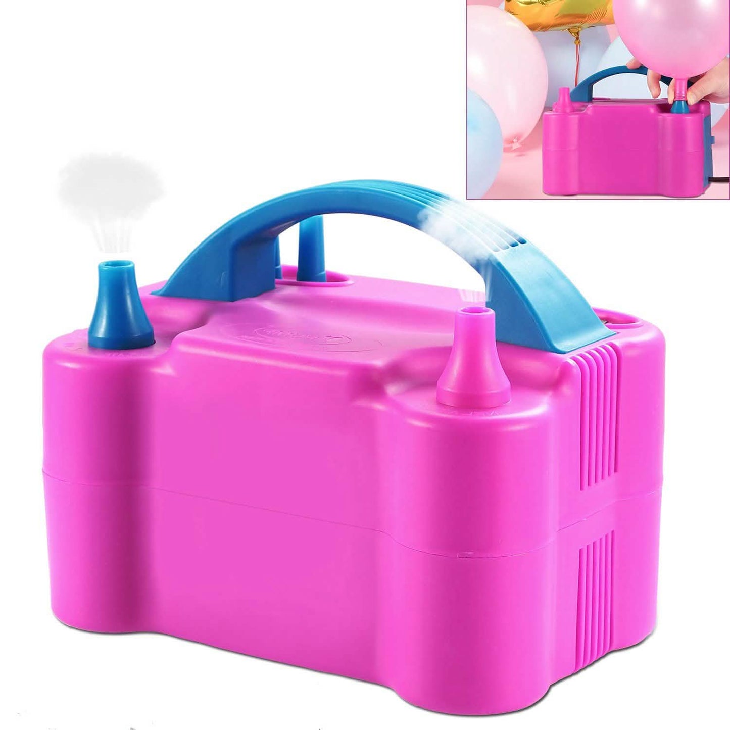 Electric Balloon Pump 600W Balloon Blower Inflator Dual Nozzle DailySale