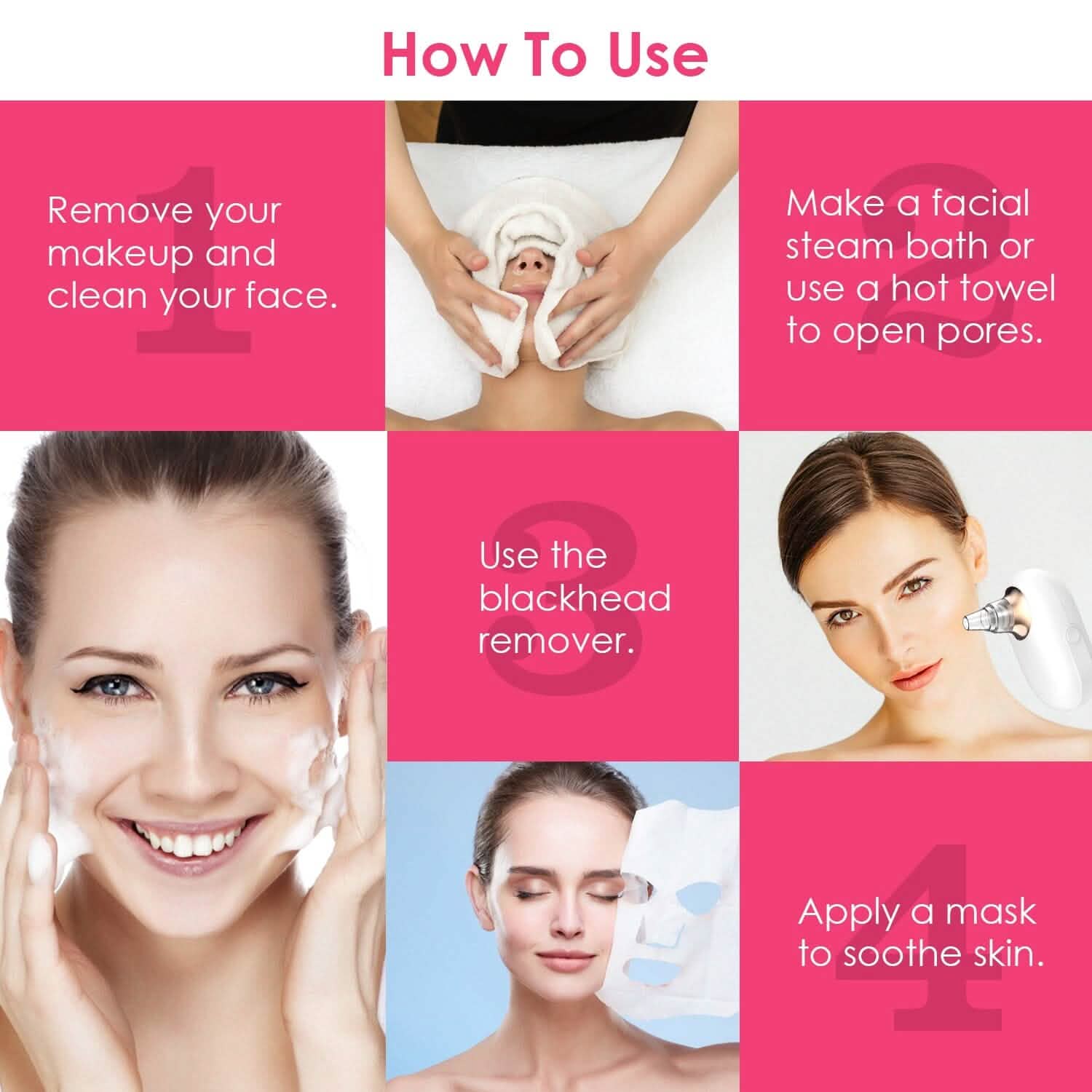 Electric Blackhead Comedone Extractor Tool Facial Pore Cleaner DailySale