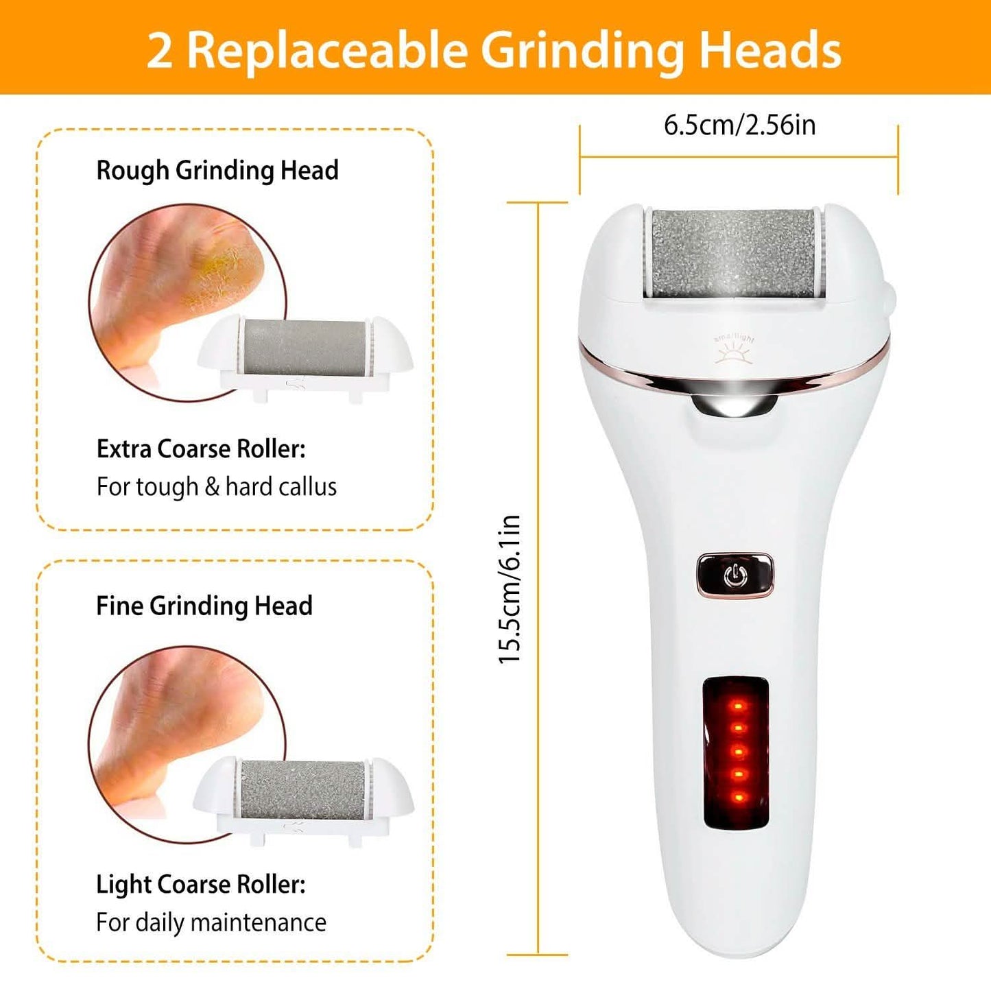 Electric Callus Remover USB Rechargeable Foot Scrubber DailySale