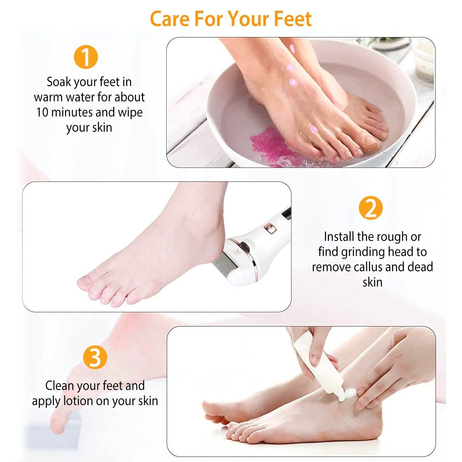 Electric Callus Remover USB Rechargeable Foot Scrubber DailySale