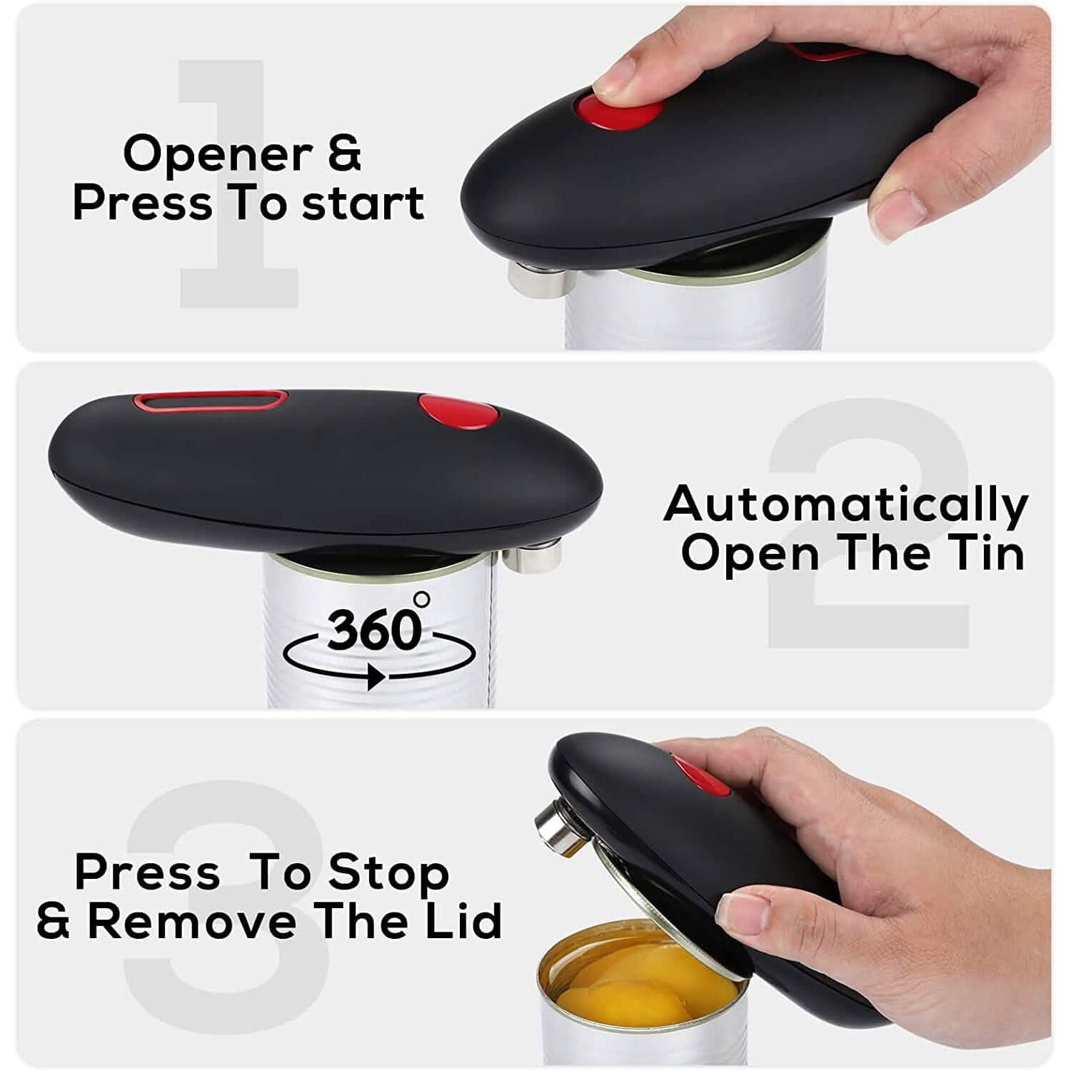 Electric Can Opener with One-Touch On & Off DailySale