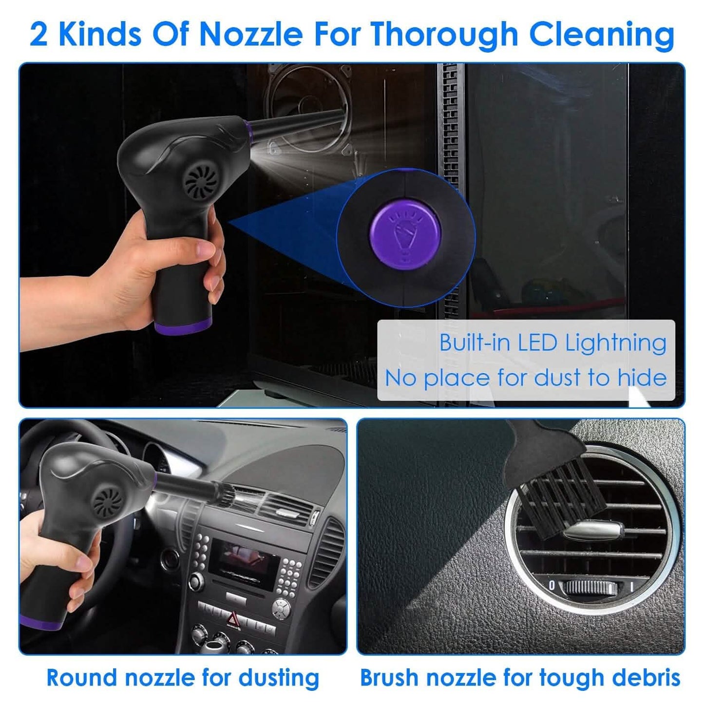 Electric Cordless Air Duster Blower Compressed Air Duster DailySale