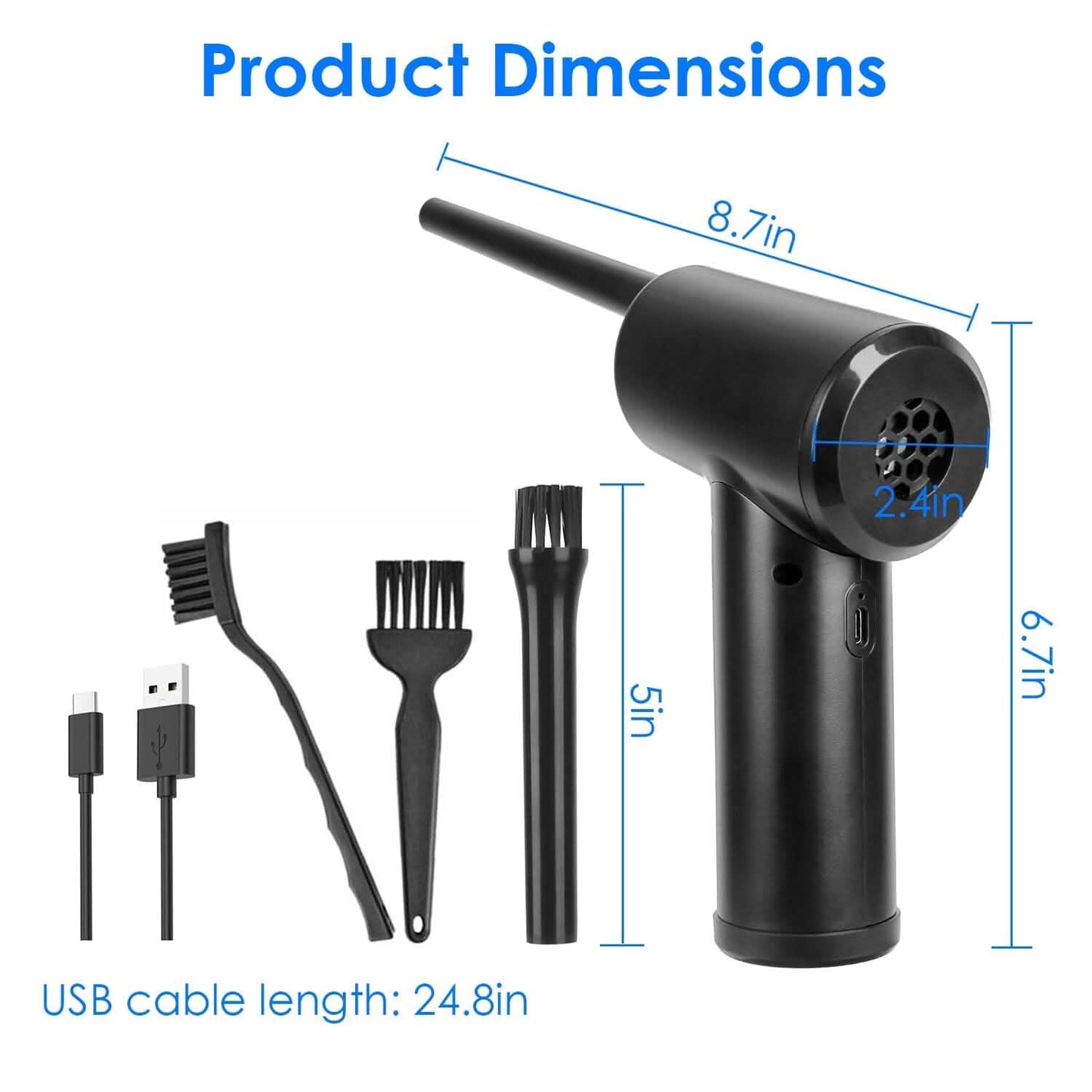 Electric Cordless Air Duster Blower for Computer Keyboard DailySale