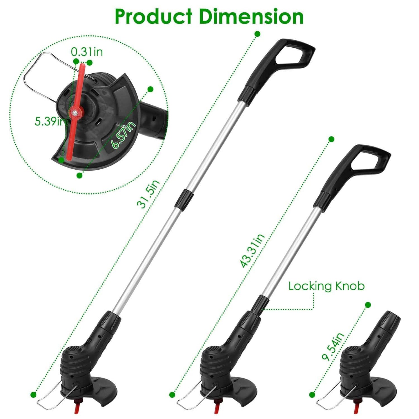 Electric Cordless Grass Trimmer DailySale