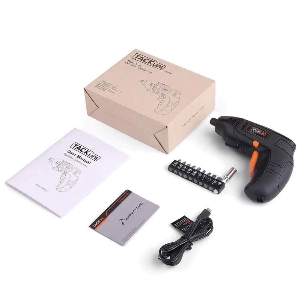 Electric Cordless Screwdriver Rechargeable with LED Light DailySale
