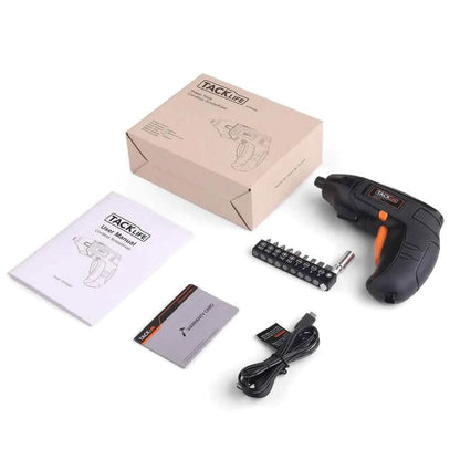 Electric Cordless Screwdriver Rechargeable with LED Light DailySale