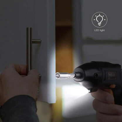 Electric Cordless Screwdriver Rechargeable with LED Light DailySale