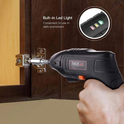 Electric Cordless Screwdriver Rechargeable with LED Light DailySale